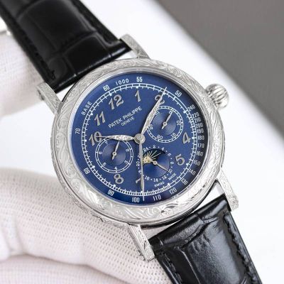 Patek Philippe Complications CH29-535 Italian Calfskin Leather Strap 42mm Watch